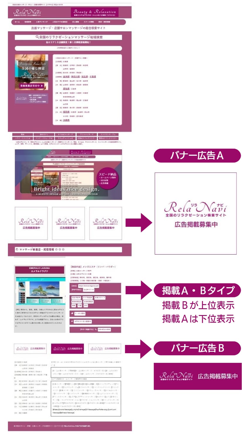 リラナビの無料広告掲載